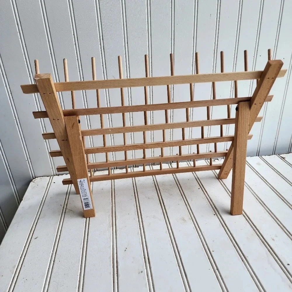 Dritz wooden 60 Spool Holder organizer